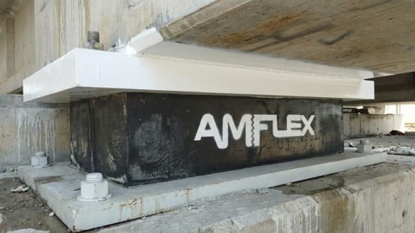 Corte transversal apoyo neopreno